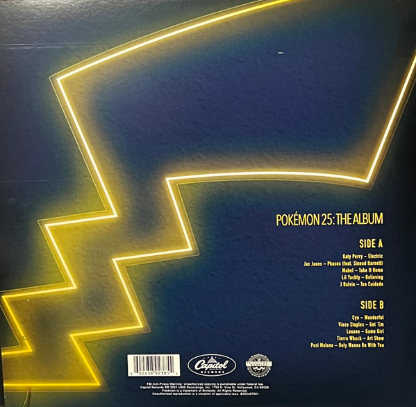 Various - Pokémon 25: The Album (LP) (Mint (M)) - Image 2