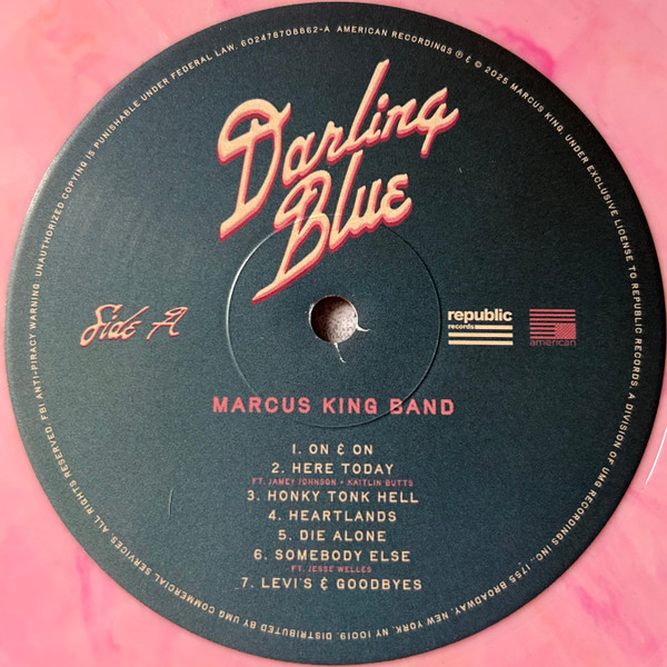 The Marcus King Band - Darling Blue Vinyl Record (LP) (Mint (M)) - Image 5