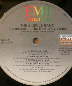 Flashback   The Best Of J. Geils Band vinyl record
