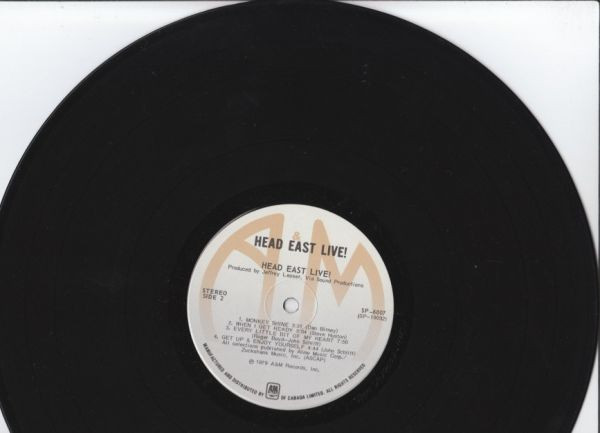 Head East Live! vinyl record