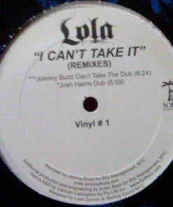 I Can't Take It (Remixes) (Vinyl #1) vinyl record